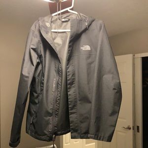 North face grey raincoat